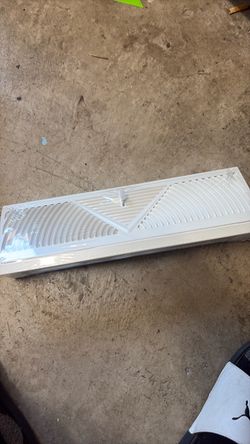White HVAC Return Air Vent Grille