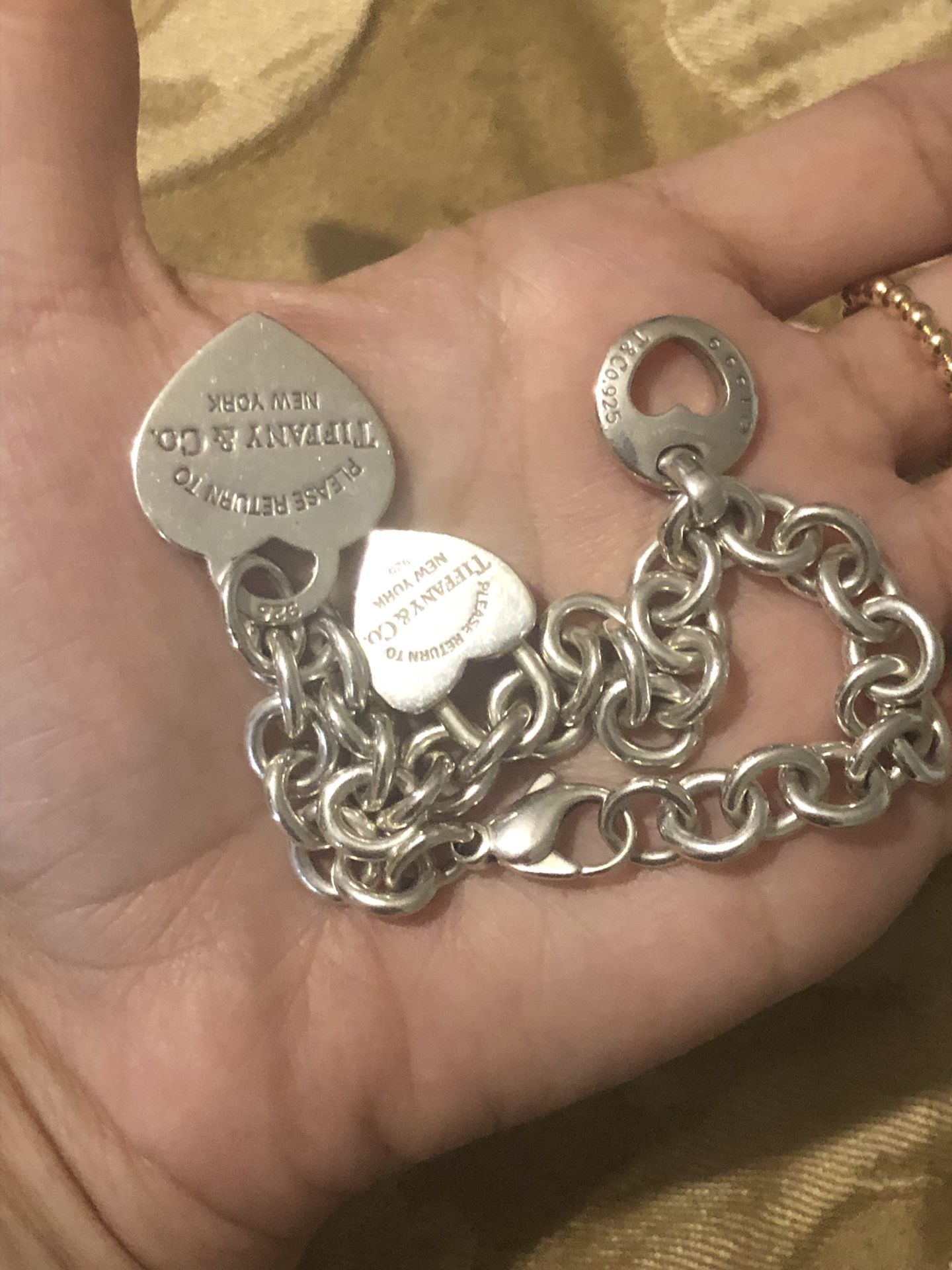 Tiffany and co sterling silver Charm bracelet