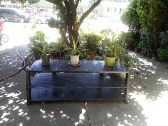 Black glass TV stand/shelve