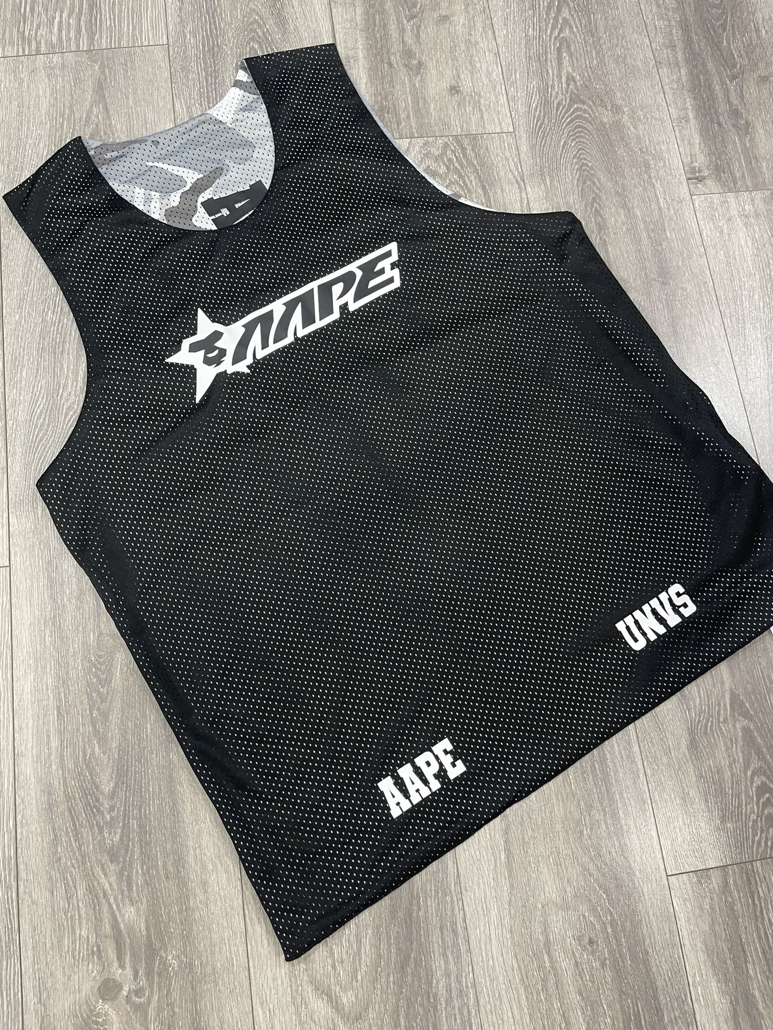 Aape Bathing Ape Bape Black Reversible Jersey 