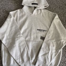 Essentials Hoodie Light Oatmeal Size Large