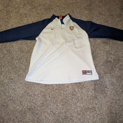 Men's Vintage purple, navy blue, and white TexasA&M University Nike 1/4 size large.