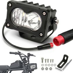 Baja Style ebike Headlight for Rad Power Bikes 2-Pin Julet 10V-80V