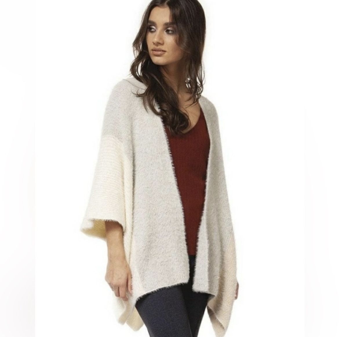 Black Tape Multicolored Sweater / Poncho - Size Medium