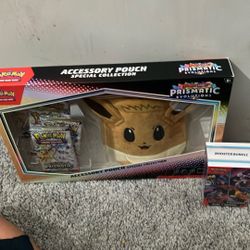 Pokémon 2025 Prismatic Evolutions Accessory Pouch & Pokémon 2025 Destined Rivals Booster Bundle ( Open To Offers)