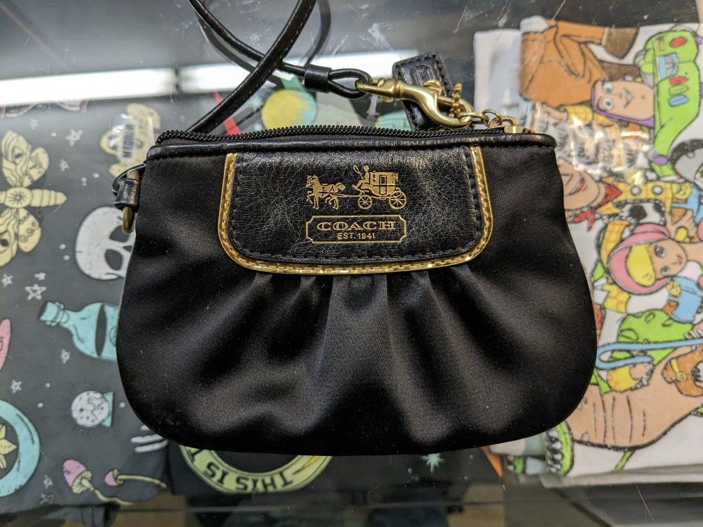 Black Coach Wristlet