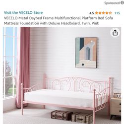 Twin Size Girl’s Bed Frame 