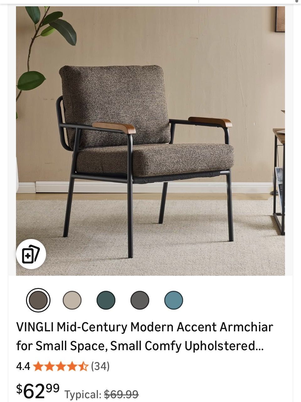 Modern Accent Arm Rest Chair