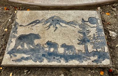 Custom Stamped Stepping Pavers