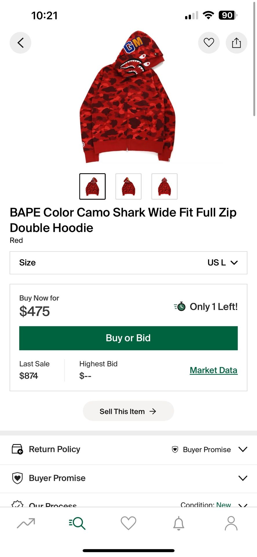 Bape Color Camo Shark double Hood