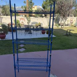 Blue Shelf Garage Organizar