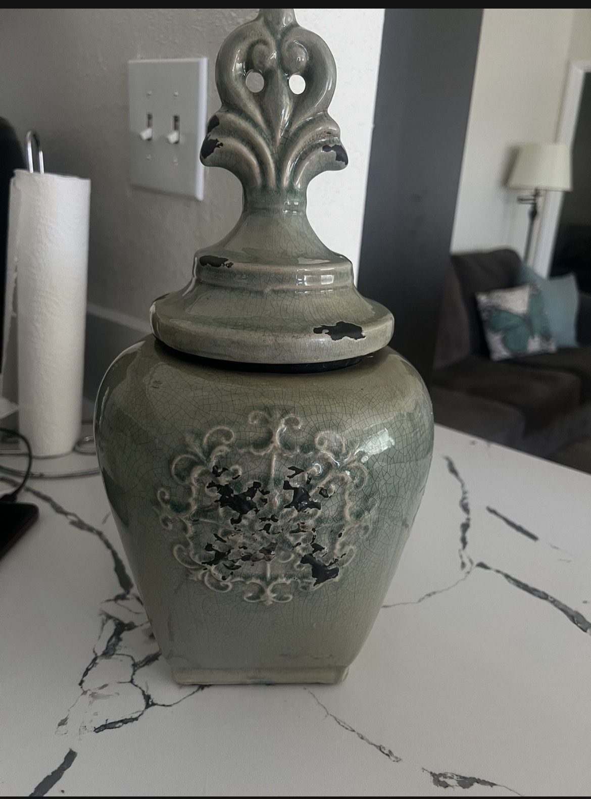 Large Korean Celadon Vase