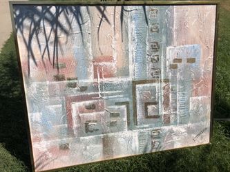 PASTEL COLORS OIL ON CANVAS 3ft by 4ft by LAVONE STERLING