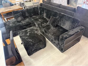 New sectional corduroy