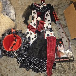 Girls Clown Costume 