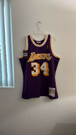 Mitchell & Ness Lakers 34 O’Neal Jersey Mens Size L