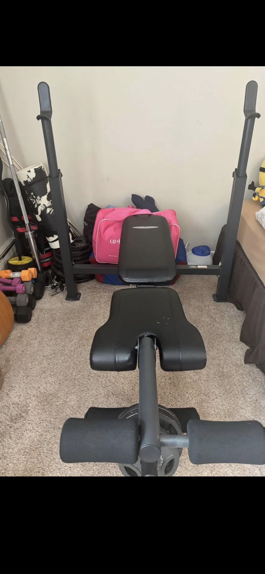Workout Bench With Plates