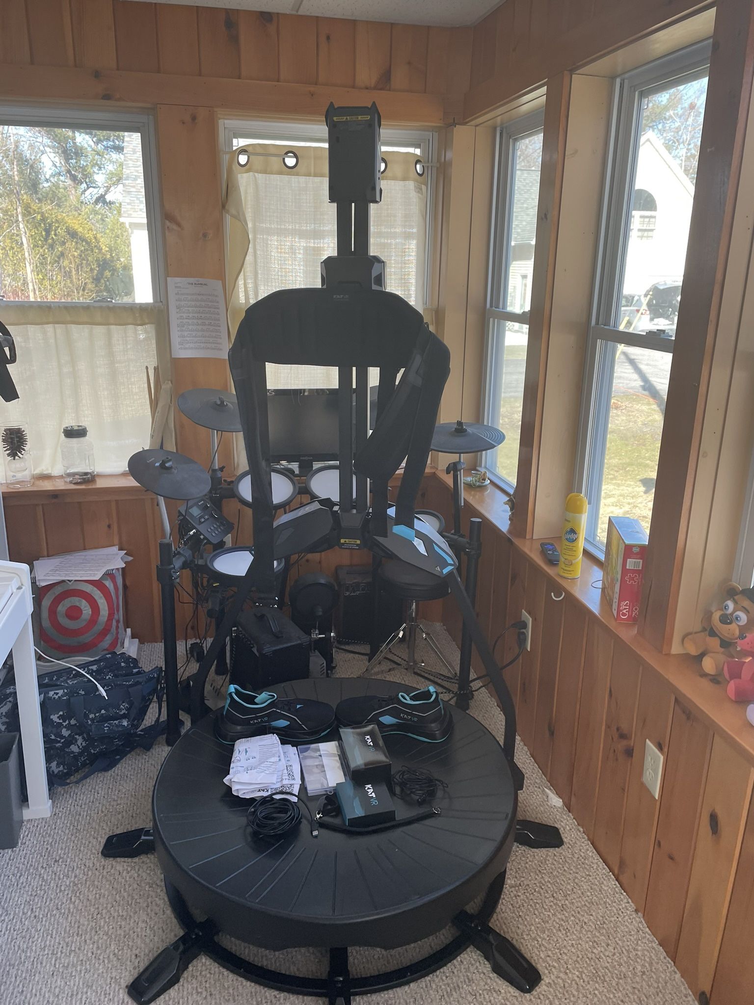 VR Treadmill Kat Walk C2 Core – Full Setup w/ Size 14 Shoes + Trackers - Pickup Only