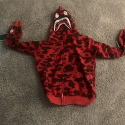 Red bape hoodie 