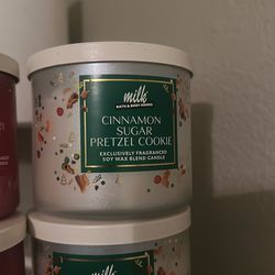 Bath And Body Cinnamon Sugar Pretzel Cookie Candle