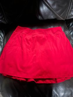 Red skirt