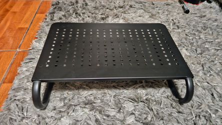 Black metal laptop/monitor stand