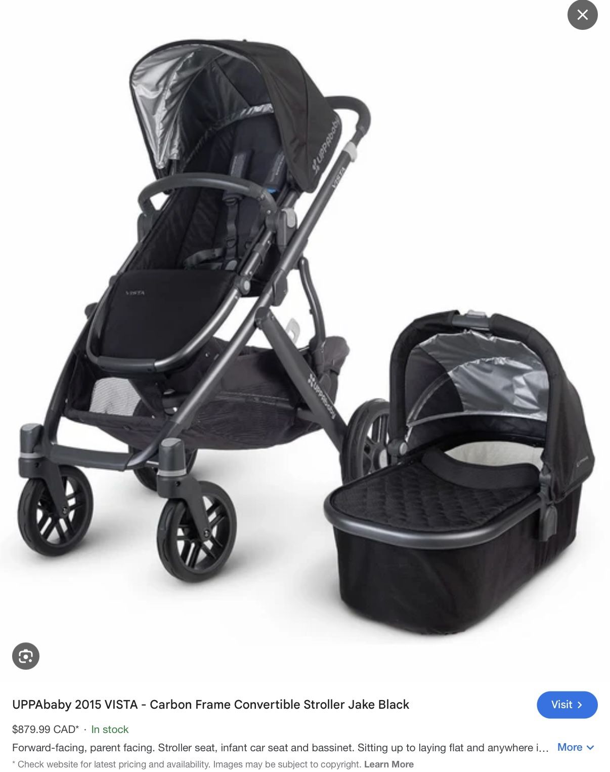 UppaBabby Vista Used Set Bundle