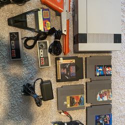 Nintendo NES + 5 Games (hablo Espanol)