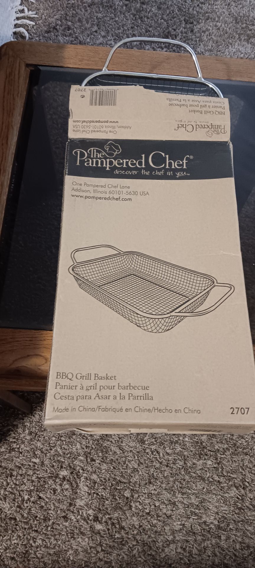 Pampered chef B B Q grill basket
