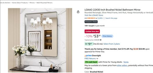 Bathroom  mirror