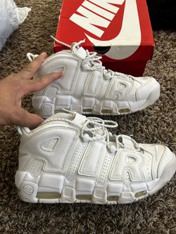 Nike Air More Uptempo Triple White – Size 9 Men’s w/ Box – 