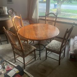 Dining Room Table + Four Chairs