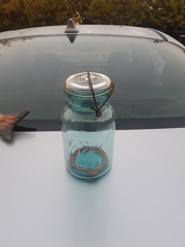 Vintage Ball Canning Jar Blue