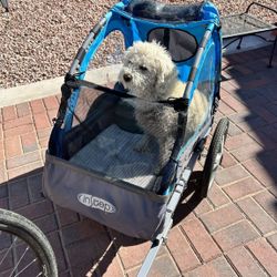 Bicycle With Bicycle Carrier Trailer