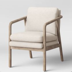 Tufeld wood armchair beige 