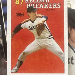 Topps 88’ Nolan Ryan Record Breakers Card 