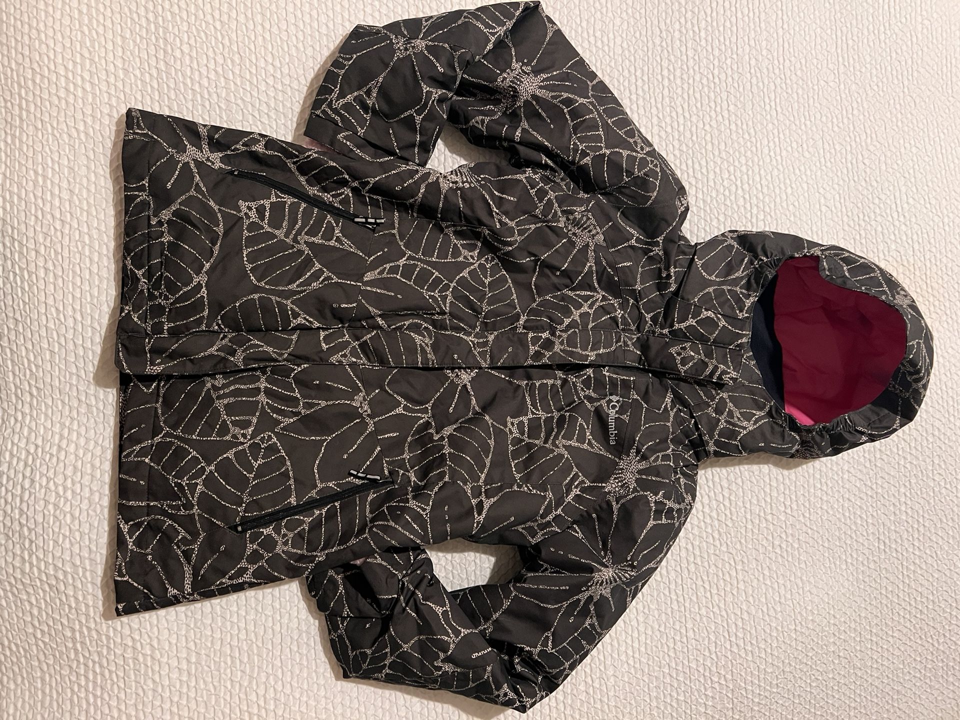 Girls Columbia Ski Jacket Parka Fleece Combo Large 14 16