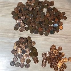 Collection of Pennies 309 coins