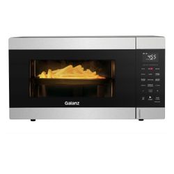 Galanz 1.2 cu. ft. Air Fry + Sensor Cook Countertop Microwave Oven, 1000 Watts, Stainless Steel NEW