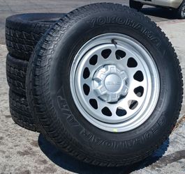 17" Chevy Silverado GMC Sierra Factory Stock OEM Wheels & Tires Tahoe Suburban Escalade Yukon Ram Tundra Titan Rims Rines Llantas.. Setof4