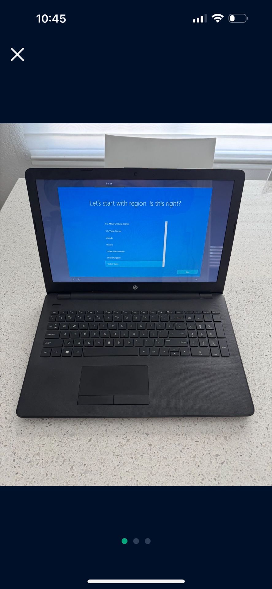 HP Laptop Windows 10