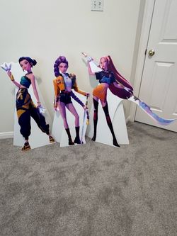 K-pop Demon Hunters 3ft Cutouts - Rumi, Zoey, Mira