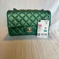 Brand New Chanel Mini Rectangle In Lambskin