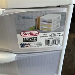 Three Drawer Storage (x2)