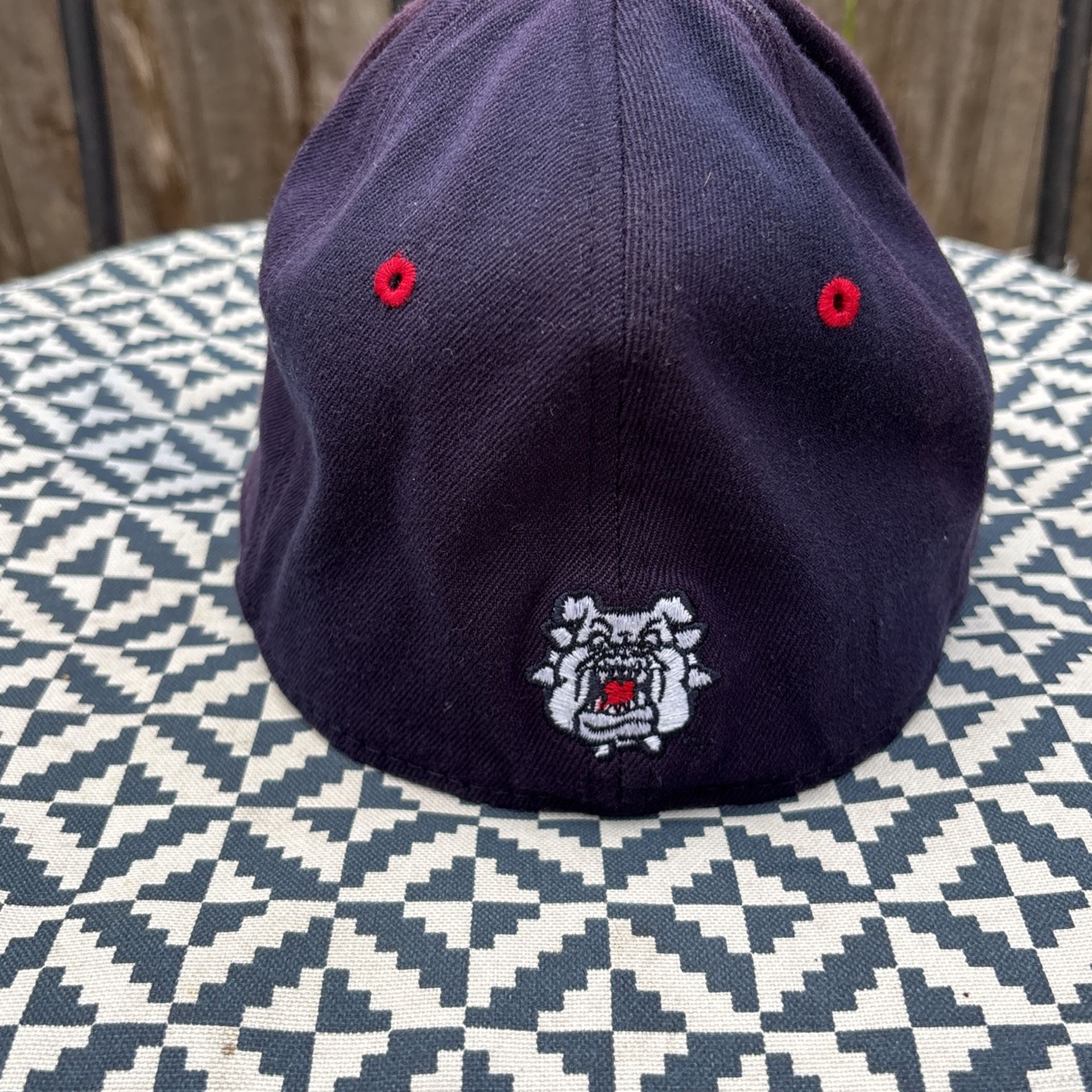 Used Faded Fresno State Bulldogs Flex Fit One Fit Hat Baseball Football Basketball  Blue Sports Apperal Cap 