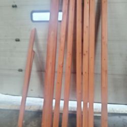 6- 3" X3"X8' /1 - 4" X6"X8' Post. Some Holes Pre Drilled In Them