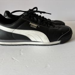 Men’s Puma Roma Classic Black White Sneakers