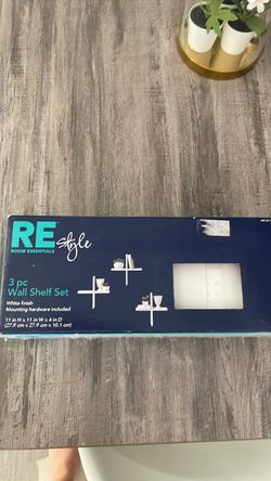 3 piece wall shelf