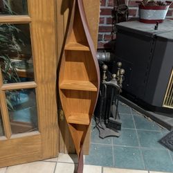 Rustic canoe shelf