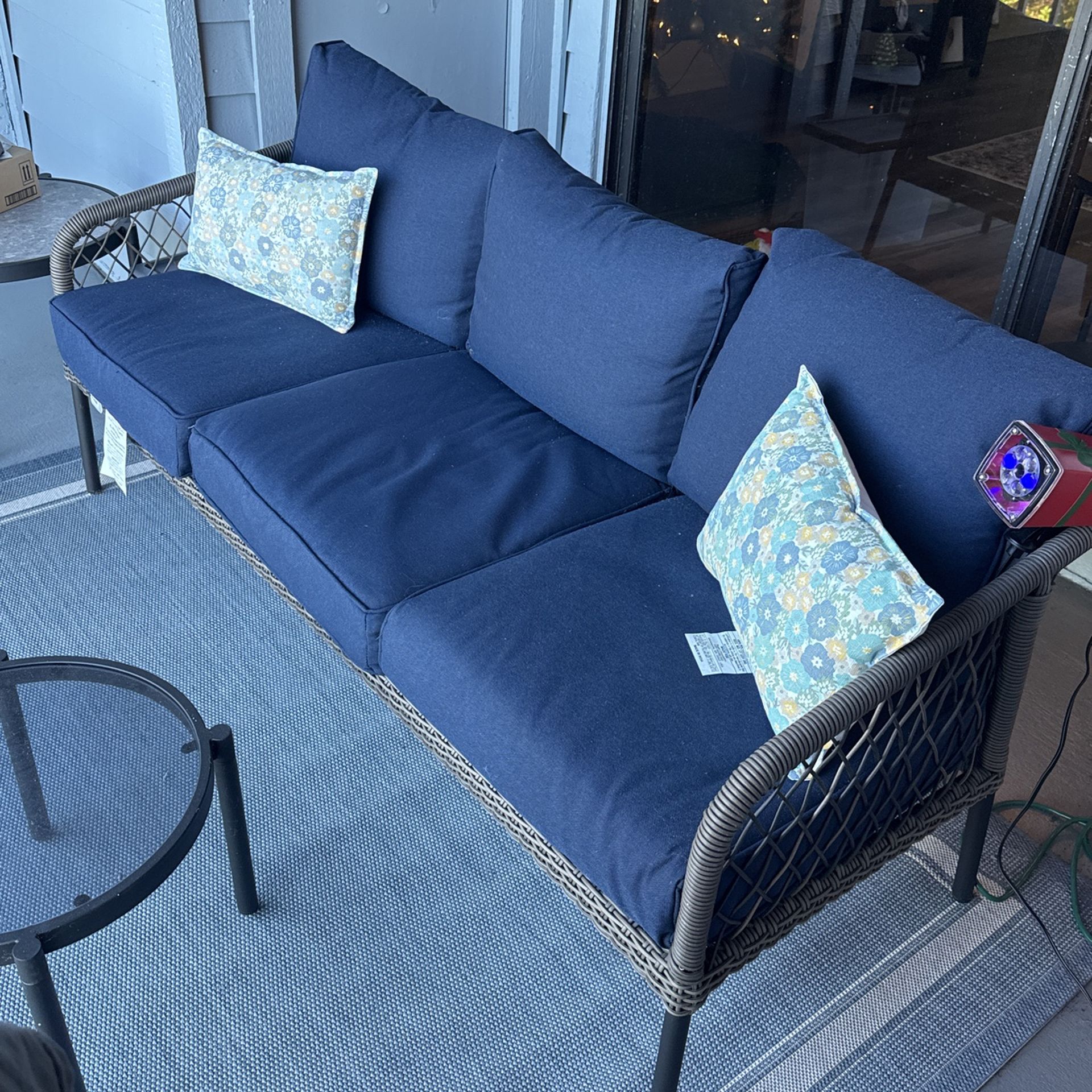 Blue Outdoor Furniture Set